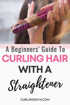 Curl Hair With A Straightener, Curling Fine Hair, Hair With A Straightener, Easy Curled Hairstyles, Curls For Medium Length Hair, Curling Tips, How To Curl Hair, Diy Curls, Iron Curls