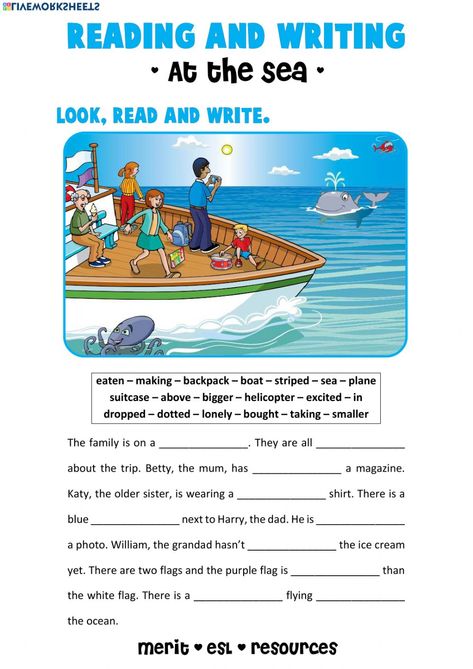 Reading And Writing Worksheets, Picture Story Writing, Puzzle English, Creative Writing For Kids, Speaking Activities English, Speech Therapy Worksheets, Writing Comprehension, Phonics Reading Passages, Picture Comprehension