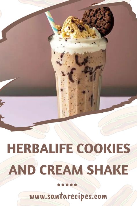 A tantalizing fusion of rich flavors and health benefits, the Herbalife Cookies And Cream Shake can be crafted in just a few simple steps. Herbalife Cookies, Cookies And Cream Shake, Herbalife Cookies And Cream, Santa Recipes, Herbalife Flavors, Shakes Recipes, Herbal Life Shakes, Herbalife Shakes, Energy Tea Recipes