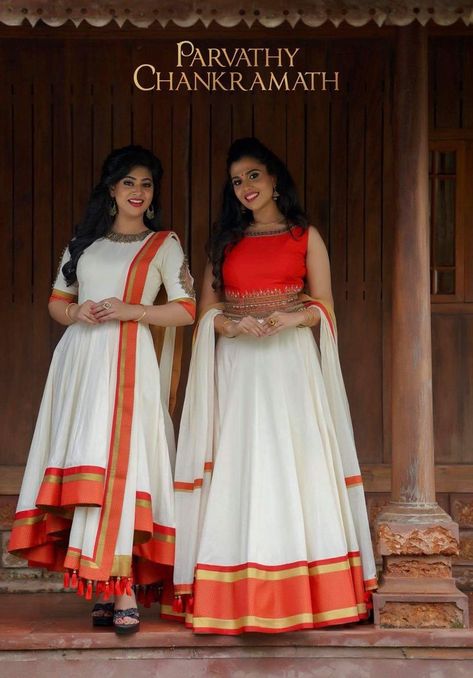 Celebrate this Onam and Vishu with yet stylish looks Look 28 #onam #vishu #keralapiravi #setsaree #traditional #modern #saree #blouse #kerala Onam Special Dress, Modern Saree Blouse, Onam Outfits Ideas, Kerala Dress, Onam Dress, Kerala Engagement Dress, Onam Special, Onam Outfits, Kerala Saree Blouse Designs