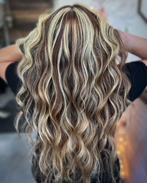 Chunky Blonde Lowlights, Chunky Dimensional Highlights, Hilights And Low Lights, Multi Highlights And Lowlights, Mixed Highlights And Lowlights, Streaky Highlights Blonde, Chunky High And Low Lights, Chunky Partial Highlights, Tri Color Hair Highlights