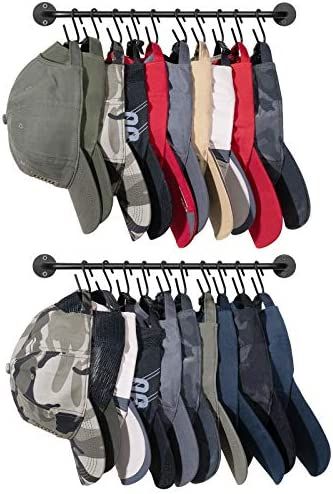 Amazon.com: Mkono Hat Rack for Wall Baseball Cap Organizer Hanger with 20 Hooks Modern Metal Hat Holder Wall-Mounted Caps Display for Closet Door Bedroom Entryroom Laundry, Set of 2,Black : Everything Else Closet Door Bedroom, Baseball Hat Storage, Baseball Caps Storage, Diy Hat Rack, Cap Rack, Scarf Storage, Cap Organizer, Door Bedroom, Wall Hats