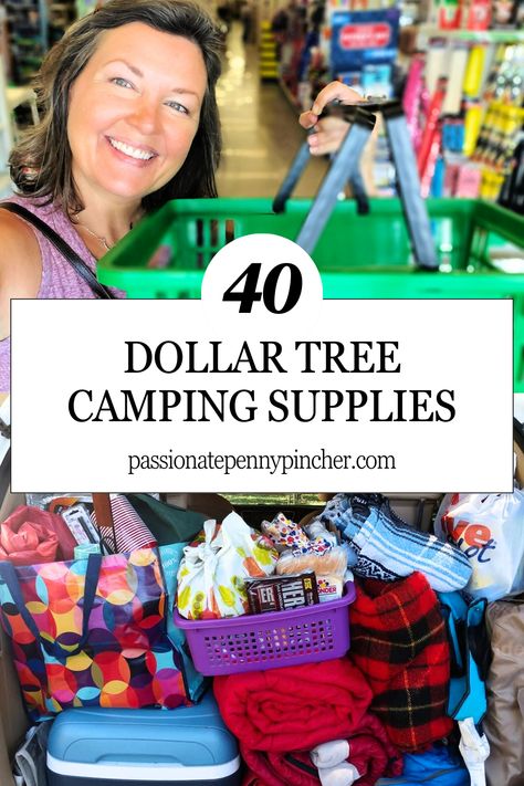 Check out the Best Dollar Tree Camping Supplies you should grab for your next outdoorsy adventure with the family!   With most of these being just $1.25 you can pinch your pennies. Camping Hacks That Are Borderline Genius, Camping Hacks Dollar Tree, Camping Diy Gifts, Things Needed For Camping, Stuff To Do While Camping, Dollar Tree Camping Ideas, Dollar Tree Rv Camping Hacks, Camping Dollar Store Ideas, Dollar Store Camping Supplies