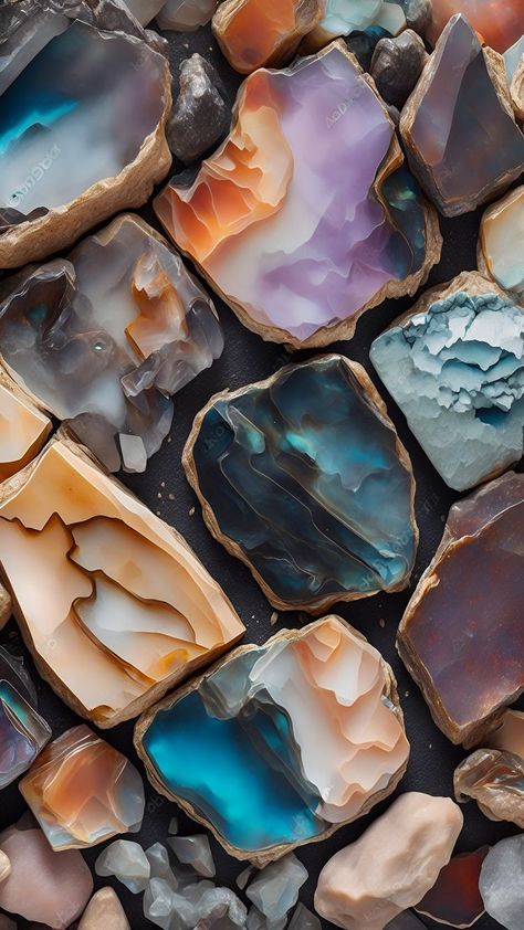 ♔ Cailloux de Pierres Précieuses ♔ Gemstones Rocks Gemstone Wallpaper, Iphone Wallpaper Lights, Iphone Wallpaper Stills, Stone Wallpaper, Rock And Pebbles, Iphone Wallpaper Hd Nature, Pretty Rocks, Printable Scrapbook Paper, Cute Wallpaper For Phone