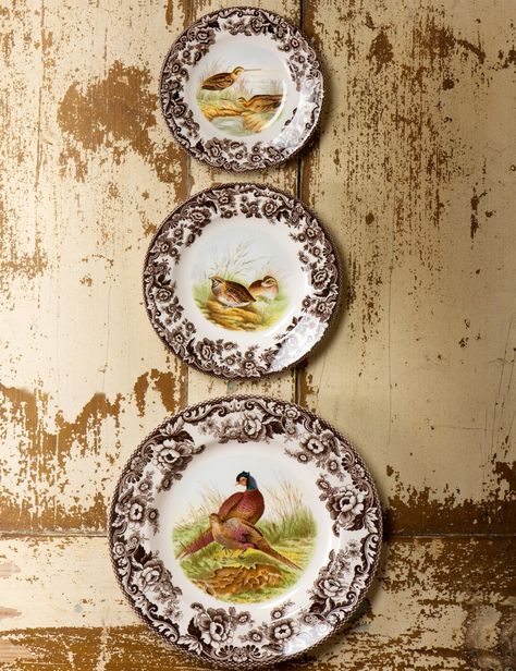 Everyone needs a little Spode in their life! Spode woodland plates. Spode Woodland, Fall Dinner Party, British Flowers, Brown Transferware, Vintage Thanksgiving, Harvest Table, Party Essentials, British Countryside, Fall Dinner