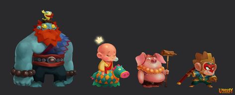 ArtStation - Unruly Heroes-characters Unruly Heroes, Alexandre Diboine, Game Character, Character Design, Mario Characters, Fictional Characters, Instagram, Design, Art