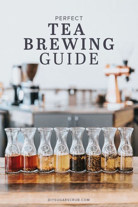 Get ready for the perfect tea brewing and drinking experience with our tea brewing times and temperature guide for every type of tea. | Tea Blend Recipes | #DIYSugarScrub #TeaRitual Diy Tea Blends, Make Your Own Herbal Tea, Starbucks Sweet Cream, Brewing Kombucha, Brew Stand, Kombucha Brewing, Cold Brew Tea, French Press Cold Brew, Tea Blends Recipes