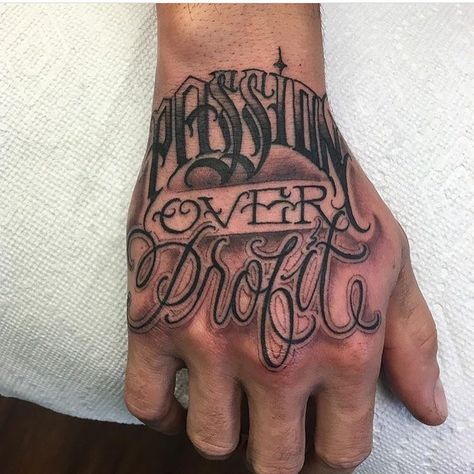 1,425 Likes, 3 Comments - Letteringcartel (@letteringcartel) on Instagram: “The only thing that comes to a sleeping man are dreams. By @bigmeas #letteringcartel #lettering…” Best Hand Tattoos, Fist Tattoo, Unique Hand Tattoos, Hand Tattoos For Men, Herren Hand Tattoos, Tattoo Font For Men, Chicanas Tattoo, Knuckle Tattoos, Skeleton Hand Tattoo