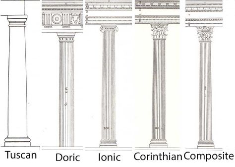 Corinthian types....useful site A+! Tuscan Column, Corinthian Order, Architectural Orders, Doric Column, Greek Columns, Andrea Palladio, Fluted Columns, Hidden Agenda, Roman Columns