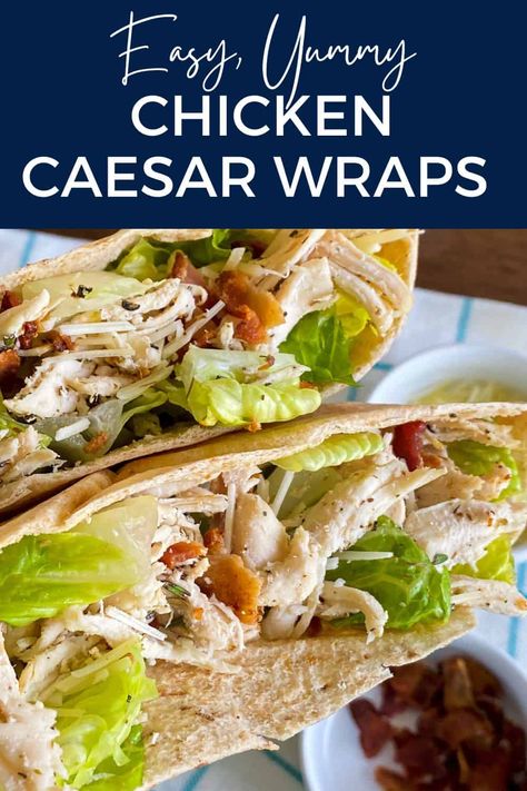 Chicken Caesar Wraps Cold Dinners, Chicken Ceaser, Sandwiches Chicken, Eclairs Dessert, Caesar Wrap, Chicken Caesar Wrap, Allergy Recipes, 2024 Recipes, Chicken Caesar