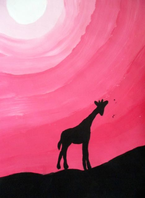 Monochromatic Art Preschool, Monochromatic Silhouette Painting, Monochromatic Colors Art, Easy Monochromatic Painting, Monochromatic Drawing Ideas, Red Monochromatic Painting, Monochromatic Art Ideas, Monochromatic Painting Easy, Monochromatic Art Painting