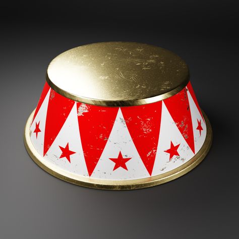 ArtStation - Circus Box, William Sebastian Rudi Vintage Circus Centerpieces, Retro Circus Aesthetic, Circus Podium, Circus Core, Circus Party Games, Halloween Carnevil, Circus Stage, Types Of Clowns, Circus Centerpieces