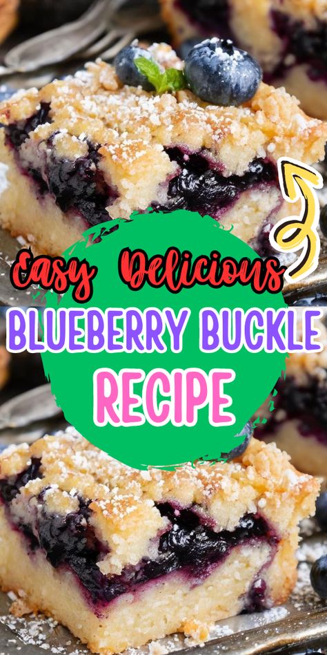 Blueberry Buckle Blueberry Buckle Recipe Easy, Blueberry Buckle Cake, Blueberry Buckle Recipe, Buckle Recipe, Blueberry Buckle, Pie Crust Recipe Easy, Blueberry Topping, Old Fashioned Recipe, Homemade Bread Easy