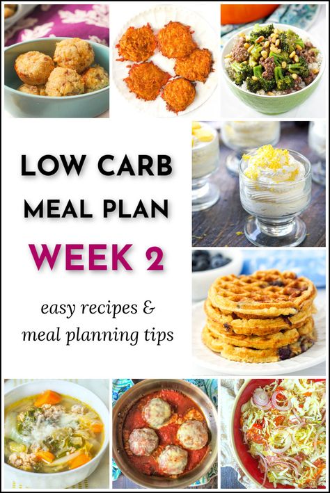 collage of keto recipes with text Easy Low Carb Meal Plan, Low Carb Menu, Low Carb Diet Meal Plan, Protein Meal Plan, Low Carb Menus, Breakfast Low Carb, Low Carb Meal Prep, Low Carb Meal, Low Carb Meal Plan