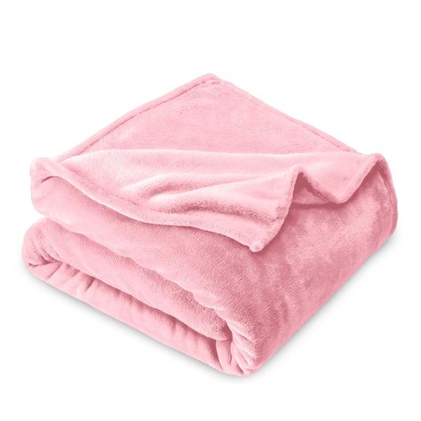 PRICES MAY VARY. PREMIUM FABRIC: Our incredibly soft Microplush Blanket is made from 100% polyester microfiber yarn which is both strong and durable. Microfiber offers a sustainable advantage: garments made of microfiber last longer, reducing waste, and they require less water, energy, and heat during washing. Microfiber is thicker and not as heavy as cotton and will keep you warm in all seasons. This lightweight blanket has all of the warmth of wool without scratchiness. PLUSH YET DURABLE DESIG Fuzzy Blanket, Queen Blanket, Pink Throws, Pink Blanket, Twin Blanket, Bed Throw Blanket, Lightweight Blanket, Velvet Blanket, Premium Bedding