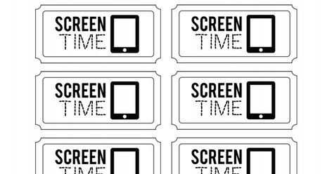 Screen Time Tickets, Reward Tickets, Screen Time Rules, Being Responsible, No Boys, No Boys Allowed, Reward Coupons, Mommy Tips, House Rules