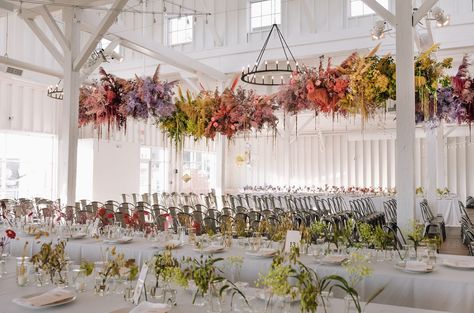 The Most Creative Hanging Installation Ideas for Your Wedding Eclectic Boho Wedding, Wedding Streamers, Floral Cloud, Bud Vases Arrangements, Hanging Florals, Flower Cloud, Nashville Wedding Venues, Eclectic Boho, Eclectic Wedding