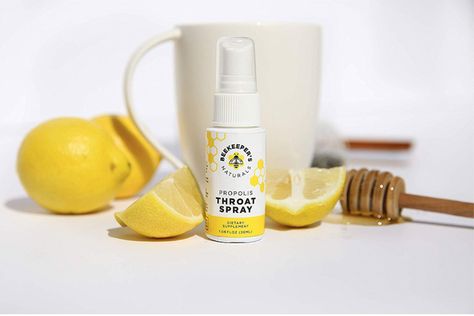 48 Genius Things On Amazon Every Woman Needs Throat Relief, Natural Immune Support, Sore Throat Relief, Scratchy Throat, Throat Spray, Bee Propolis, Bee Pollen, Mug Warmer, Immune Support