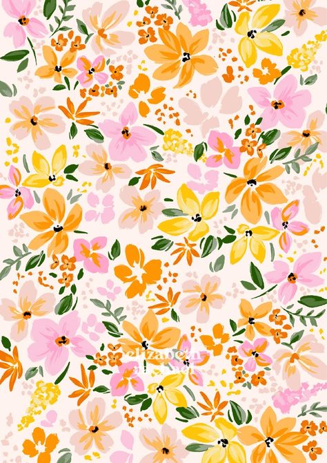 PORTFOLIO | Elizabeth Rachael Surface Pattern Design Inspiration, Flower Print Pattern, Motifs Textiles, Pattern Design Inspiration, 패턴 배경화면, Flower Pattern Design, Textile Pattern Design, Design Textile, Cute Patterns Wallpaper