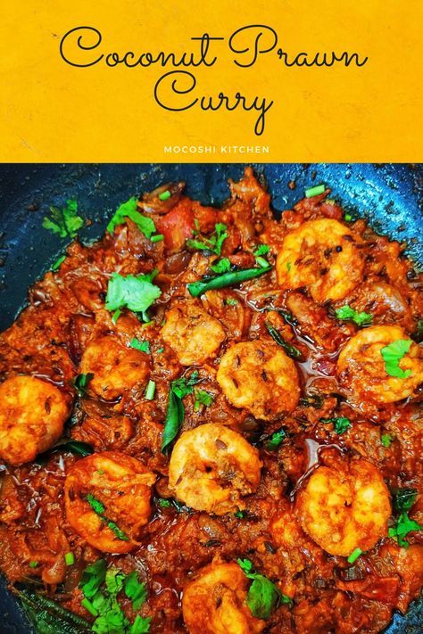 A delicious prawn dish infused with coconut milk. The coconut milk just lifts the flavour of the curry Prawn Curry With Coconut Milk, Goan Prawn Curry, Coconut Prawns, Curry With Coconut Milk, Prawn Dishes, Prawn Curry, Sri Lankan Recipes, Prawn Shrimp, Prawn Recipes