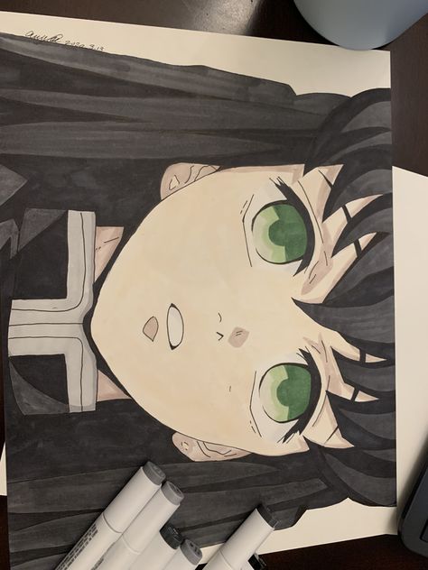 Marker drawing Sketch Book Marker, Art Markers Drawing, Markers Drawing, Watercolor Art Landscape, Copic Art, Art Markers, Anime Uwu, Basic Drawing, Sketch Markers