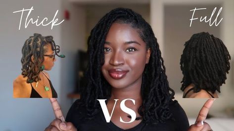 Locs Type 4 Hair, Locs On Thick Hair, Full Locs, Thick Locs Styles, Starting Locs, 4c Locs, Thick Locs, Beautiful Locs, Then Vs Now