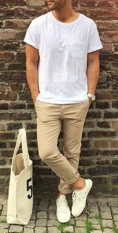 Here are the top 3 l Summer Styles Men, Basic White Guy Outfits, White T Shirt Styling, Tshirts For Men Casual, White Tshirt Outfit For Men, White T Shirt Outfit Men, White Mens Fashion, Mens White T Shirt, Men White T Shirt