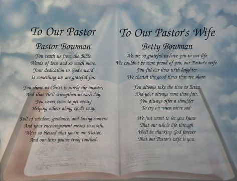 Pastor Wife Personalized Poems Gift FOR Pastor Appreciation FOR Church | eBay Pastor Appreciation Poems, Pastor Appreciation Quotes, Wife Poems, Wife Appreciation Day, Pastors Wife Appreciation, Pastor Wife, Pastor Appreciation Month, Pastor Appreciation Day, Pastor Anniversary