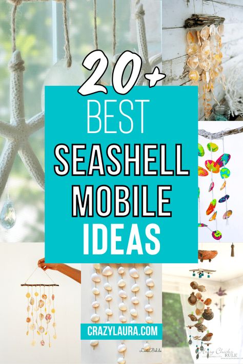 A seashell mobile can add a touch of coastal charm to your home. Check out some of the best seashell mobile ideas that you can hang at home. #SeashellMobile #DIY #Decor #Beach Seashell Mobile, Windchimes Diy, Yard Crafts, Mobile Ideas, Beach Crafts Diy, Seashell Wind Chimes, Wind Chimes Homemade, Sea Shells Diy, Driftwood Mobile