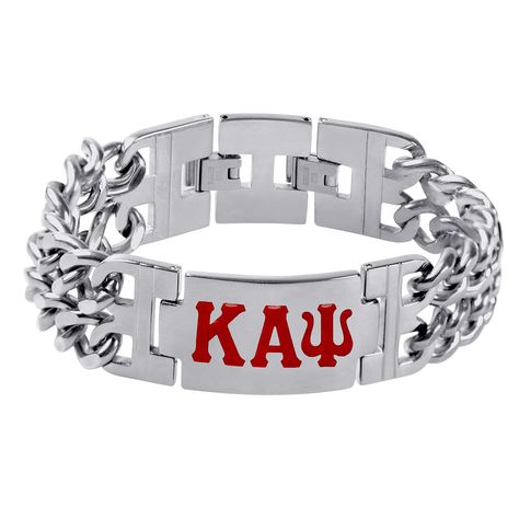 PRICES MAY VARY. EXQUISITE KAPPA ALPHA PSI GIFT: Delight the Kappa Alpha Psi brother in your life with this elegant Greek letter bracelet for men. This unique charm accessory is an excellent gift for your brothers, friends, coworkers, and relatives on their birthdays, anniversaries, and other special occasions. Represent your organization with great pride and honor! BRACELET QUALITY: We use non-allergenic stainless steel material with an anti-tarnish silver coating for a skin-safe finish of this Sigma Greek Letter, Golden Girls Merchandise, Phi Beta Sigma Fraternity, Kappa Alpha Psi Fraternity, Phi Beta Sigma, Kappa Alpha Psi, Bracelet Box, Letter Bracelet, Tarnished Silver