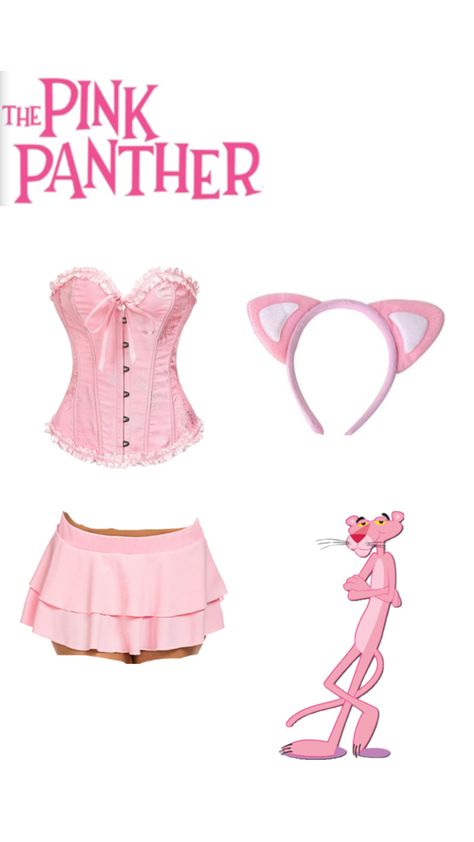 Pink Panther Halloween, Panther Halloween Costume, Pink Panther Costume, Panther Costume, Queen Halloween Costumes, The Pink Panther, Pink Panther, Pink Panthers, Cool Halloween Costumes