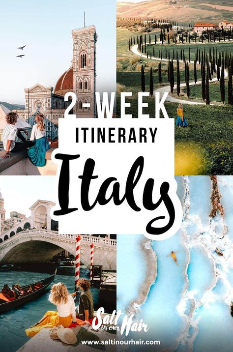 Italy 2 Week Itinerary, Best Italy Travel Itinerary, 2 Week Italy Itinerary, Italy Itinerary Two Weeks, Italy Interrail, Italy Itinerary 10 Days, Italy Honeymoon Itinerary, Two Weeks In Italy, Italy Trip Itinerary