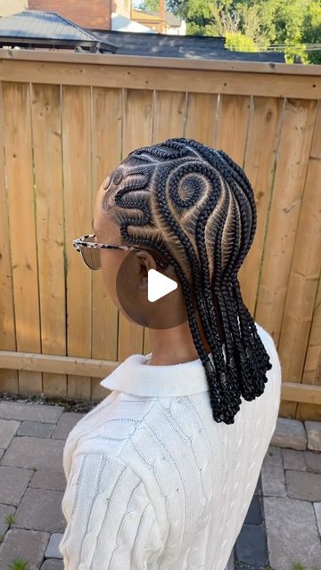 Tameshia Vanterpool-Isaie 🖤🇧🇧🇨🇦 on Instagram: "10 CORNROWS 🖤" Protective Hairstyles Braids Cornrows Updo, Cornrows With Designs Black Women, Feed In Braids Cornrows Hairstyles, Braided All Back Hairstyles, Cornrow Hairstyles For Black Women Short, Quick Black Girls Hairstyles Braids, Feed In Stitch Braids Cornrows, Different Cornrow Styles, 10 Cornrows