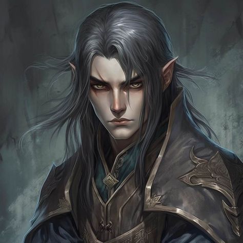 Shadar Kai Wizard, Shadar Kai Warlock, Shadar Kai Art, Shader Kai Dnd, Half Elf Wizard Male, Shadar Kai Rogue, Eldritch City, Shadar Kai Dnd, Dnd Shadar Kai