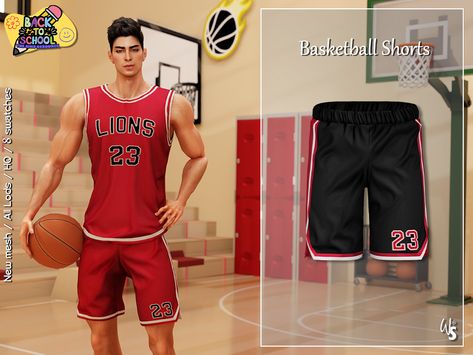 The Sims Resource - Sims 4 - Clothes - WisteriaSims - For men - Basketball Shorts for men Sims 4 Cc Volleyball, Sims 4 Volleyball, Sims 4 Basketball Poses, Sims 4 Male Sportswear, Sims 4 Male Workout Clothes, Sims 4 Cc Sportswear Men, Sims 4 Boy Cc Clothes, Sims 4 Basketball Cc, Sims 4 Football Cc