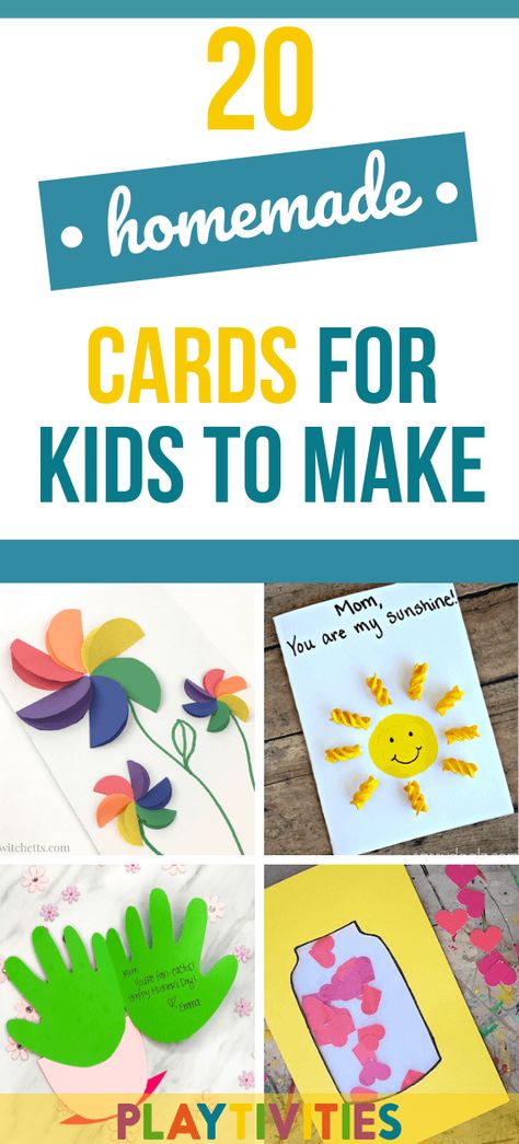 20 Adorable DIY Cards Ideas for Kids To Make Teacher Day Card For Kids, Diy Fathers Day Cards, Handmade Teachers Day Cards, Teacher's Day Card Ideas, Teacher Birthday Card, At Home Birthday, Greeting Cards For Teachers, Diy Father's Day Cards, Paper Flowers For Kids