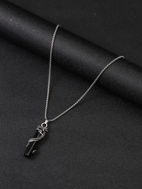 Men Necklace Black, Rich Jewelry, Mens Necklace Fashion, Ring Necklace Men, Mens Accessories Necklace, Mens Necklace Pendant, Pretty Jewelry Necklaces, Edgy Jewelry, Mens Fashion Jewelry