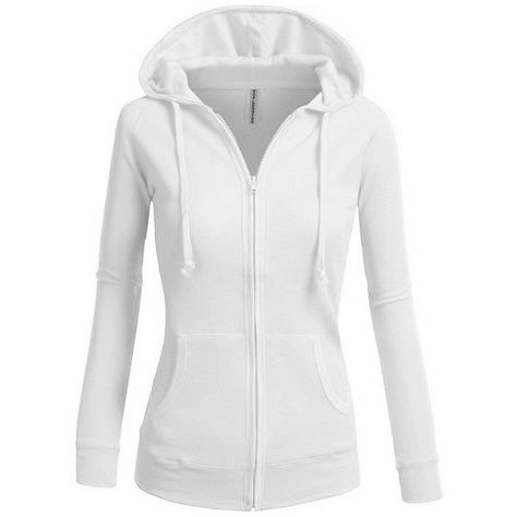 TL Women's Comfy Versatile Warm Knitted Casual Zip-Up Hoodie Jackets... ($9.99) ❤ liked on Polyvore featuring tops, hoodies, hooded sweatshirt, white top, hoodie top, zip up top and hooded zip up sweatshirt Birth Bag, White Hooded Sweatshirt, Zip Up Top, Thermal Jacket, Womens Thermal, Zip Up Sweatshirt, Active Hoodie, 7th Grade, Zip Up Hoodies