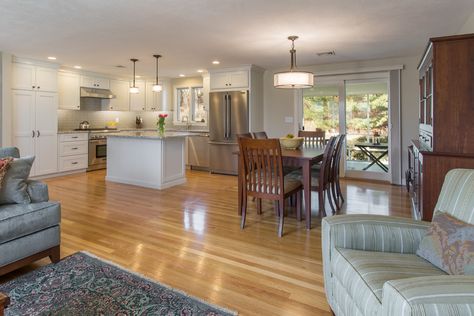 West Concord Split Level Kitchen Remodel - Transitional - Kitchen - Boston - by Fresh Start Interiors | Houzz Split Level Kitchen Remodel Open Concept, Split Entry Remodel, Split Level Kitchen, Split Level Kitchen Remodel, Ranch Kitchen Remodel, Split Level Remodel, Split Foyer, Traditional Dining Rooms, Split Level House