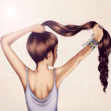 Petite girls with long hair ❤️ Grow Hair Longer Faster, Hair Longer Faster, Kristina Webb Drawings, Kristina Webb Art, Kristina Webb, Girly M, Drawing Hair, Long Hair Girl, Hair Repair