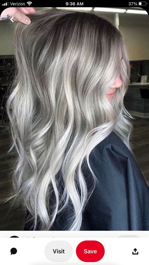 Ice Blonde Hair, Grey Blonde Hair, Ash Blonde Hair Colour, Silver Blonde Hair, Icy Blonde Hair, Grey Hair Inspiration, Cool Blonde Hair, Silver Hair Color, Vlasové Trendy