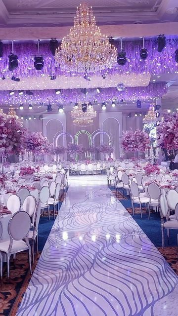 Wedding Venues Lavender, Purple Quiencera Theme, Elegant Sneaker Ball, Quinceanera Birthday Ideas, Quinceanera Repunzal Theme, Quince Themes Purple, Purple Butterfly Theme Quinceanera, Purple Debut Theme, Wedding Venues Purple