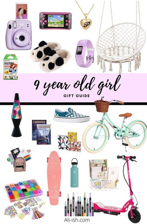 The best 9-year-old girl gift ideas for birthdays & the holiday season! Your 9-year-old will love these toys, books, and other fun things. #giftideas #girlsgiftguide Girl Gift Ideas, Quotes Twitter, Girls Gift Guide, Christmas Lollipops, Birthday Presents For Girls, Birthday Basket, Cool Gifts For Teens, 9th Birthday Parties, Presents For Girls