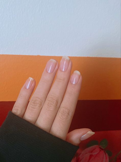 nails, short nails, neutral nails, manicure ideas, simple nails, spring nails Simple Clean Nails Natural, Semi Short Nails, Clean Natural Nails Short, Natural Nails Real Short, Short Clean Nails Natural, Clean Short Nails, Short Nail Bed Nails, Manicure Ideas Simple, Clean Natural Nails