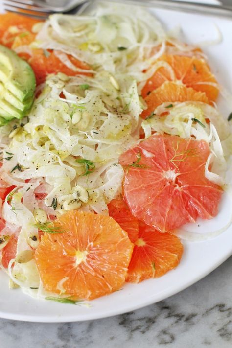 Salt Block Recipes, Blood Orange Salad, Fennel And Orange Salad, Hazelnut Recipes, Citrus Salad, Fennel Salad, Orange Salad, Avocado Salad, Easy Salads