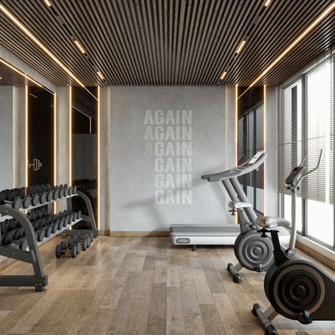 Gym Interior Design Ideas, Gym Design Ideas, Commercial Gym Design, Gym Center, Gym Design Interior, Small Home Gym, Basement Gym, Gym Room At Home, Cardio Machines