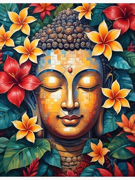 "Colorful Vibrant Abstract Buddha Modern Pixel Art" Poster for Sale by Dev-Ang | Redbubble Buddha Modern Art, Pixel Art Poster, Abstract Buddha, Buddha Wall Art, Beauty Art Drawings, Buddha Art, Mandala Tattoo, Beauty Art, Art Poster