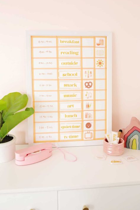 Preschool Visual Schedule, Big White Board, Schedule Board, Kids Routine, Routine Cards, Toddler Schedule, Visual Schedules, Visual Schedule, Marbled Clay