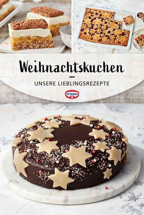 Im Advent versüßt ein weihnachtlicher Kuchen jede Kaffeetafel. Dabei stehen schnelle und einfache Rezepte besonders hoch im Kurs. Denn insbesondere zu Weihnachten ist Zeit mit der Familie oder Freunden unheimlich wertvoll – ein schneller Weihnachtskuchen ist also perfekt für ein gemütliches Treffen in der gemütlichen Zeit des Jahres. Egal ob Weihnachtskuchen, Gewürzkuchen mit Zimt oder saftiger Gugelhupf: Mit unseren Rezeptideen werden weihnachtliche Kuchen besonders lecker. Sweets Cake, German Christmas, Pie Cake, Winter Food, Christmas Baking, Cake Cookies, Christmas Food, Christmas Time, Food And Drink