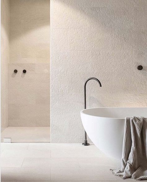 COLOR OF THE MONTH | Nude Color Trend with Seashell White - full | ITALIANBARK Interior Minimalista, Bathroom Design Inspiration, Tiles Texture, Minimalist Bathroom, Bathroom Renos, Bath Tub, Home Remodel, Cheap Home Decor, Bathroom Renovation